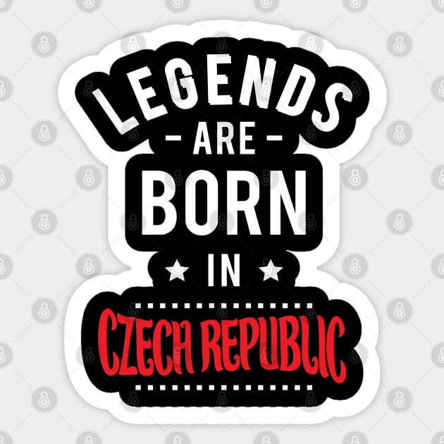 Legends Are Born In Czech Republic Sticker by ProjectX23 Orange